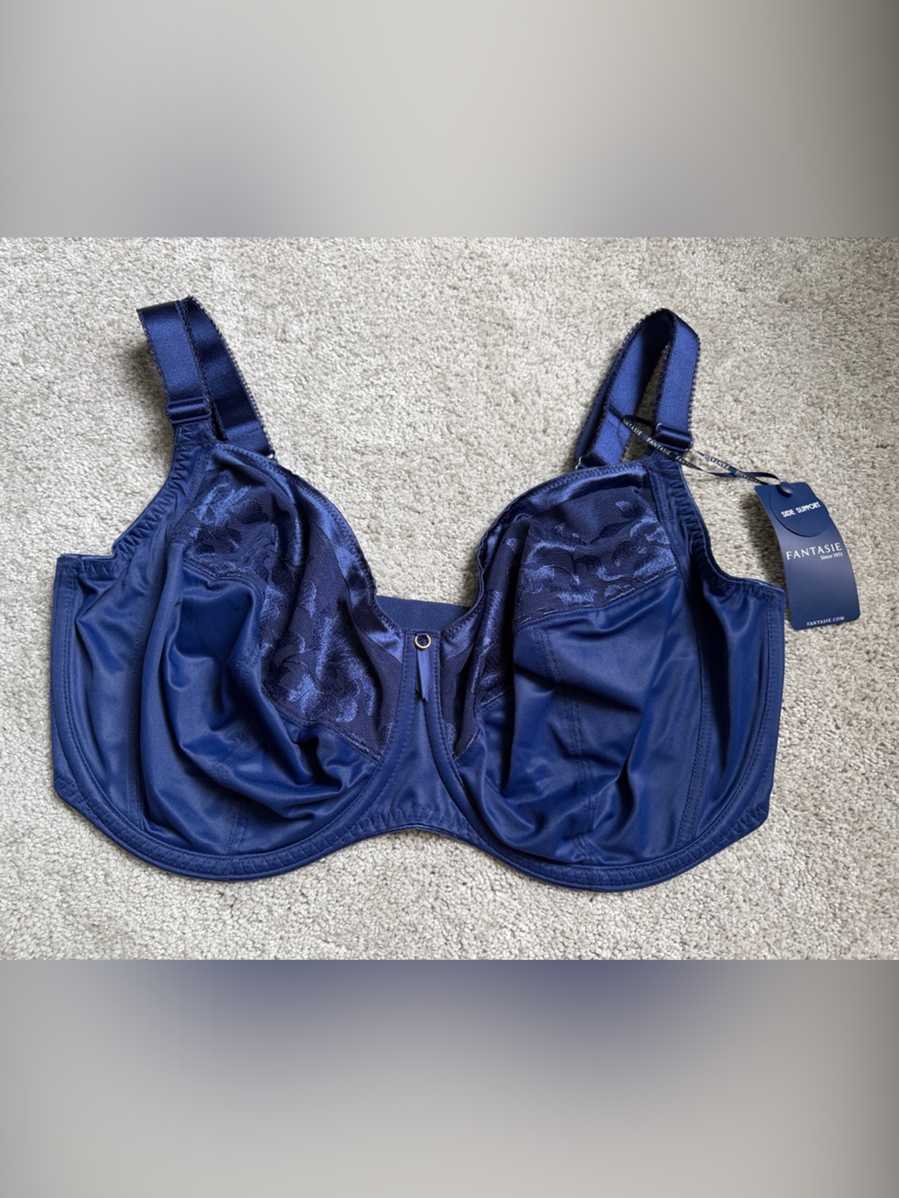 Fantasie Illusion Full Coverage Underwire Side Support Bra in Navy